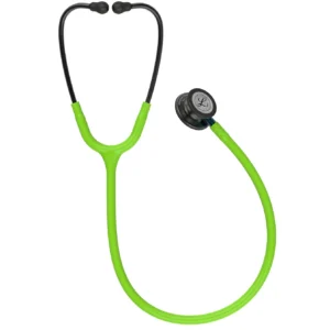 3M Littmann Classic III lime green tube headset view — VivaMedix Egypt