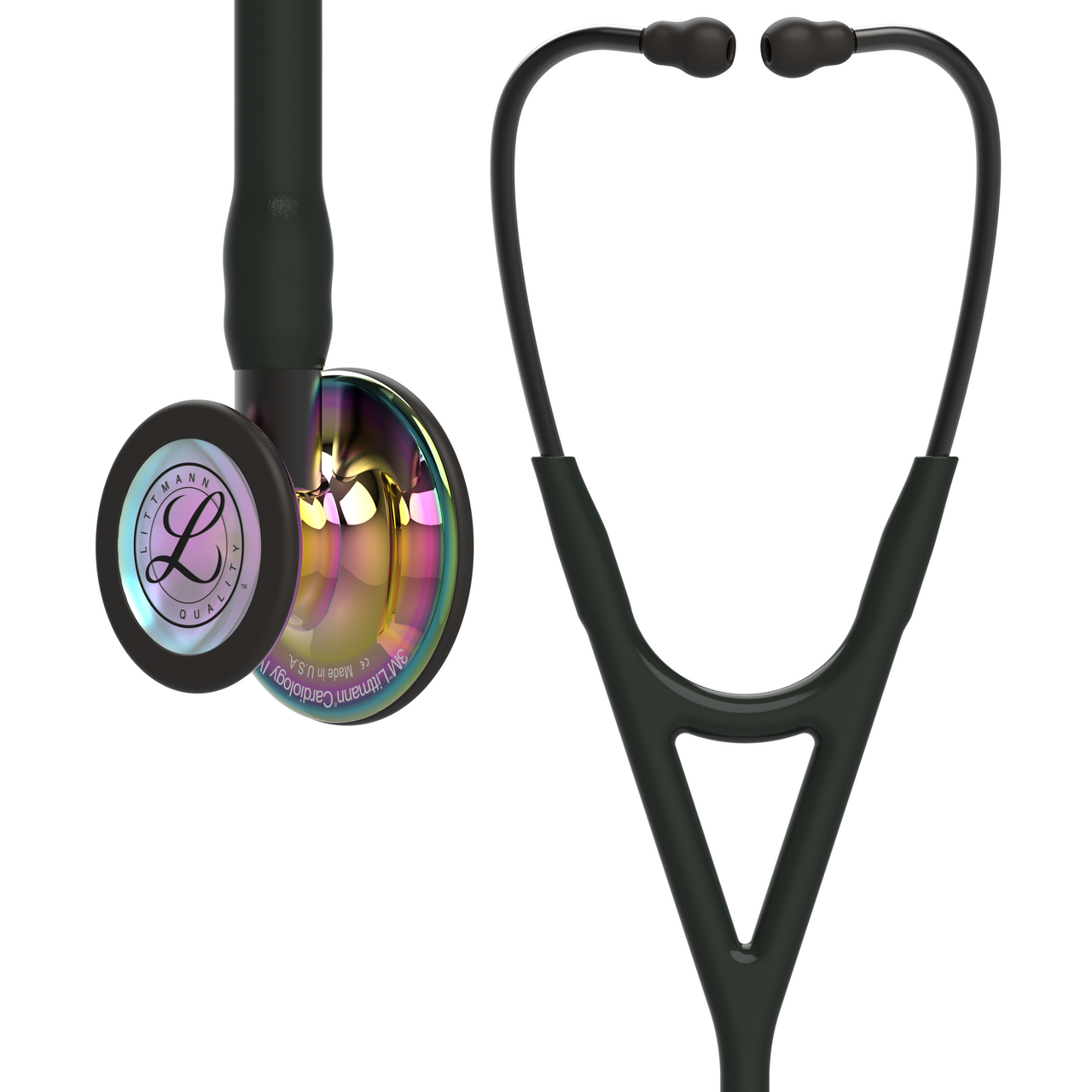 3M™ Littmann® Cardiology IV™ – Black tube & Polished rainbow finish chest piece #6240