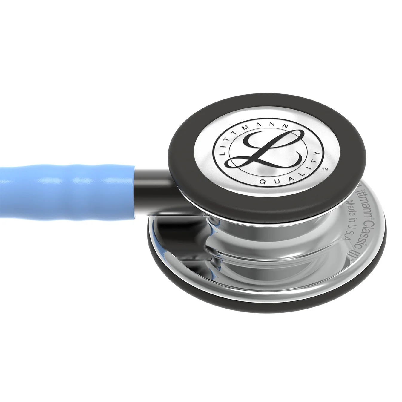 3M™ Littmann® Classic III™ Stethoscope – Ceil blue tube & Mirror finish chest piece #5959 - Image 3