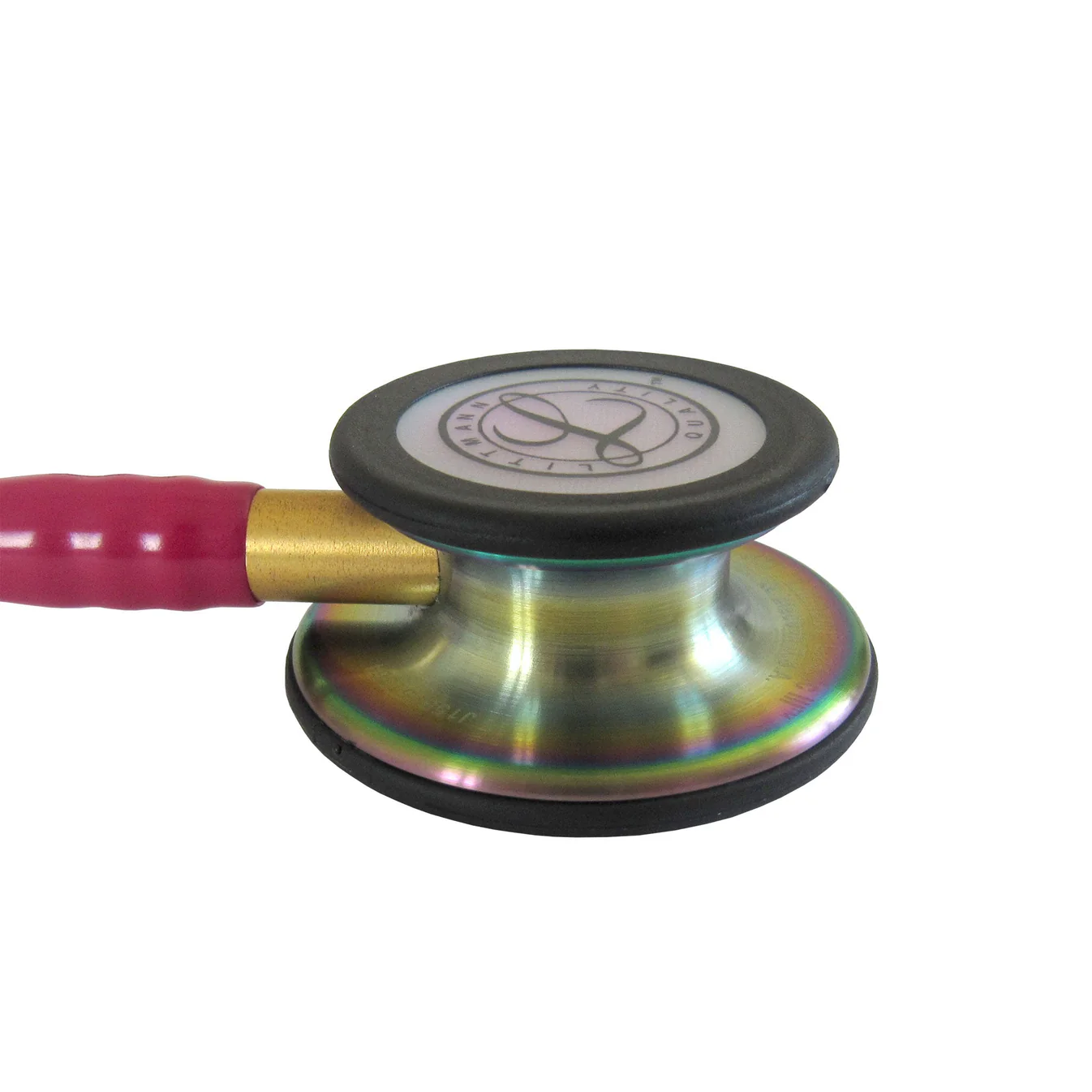 3M™ Littmann® Classic III™ Stethoscope – Raspberry tube & Rainbow finish chest piece 5806 - Image 3