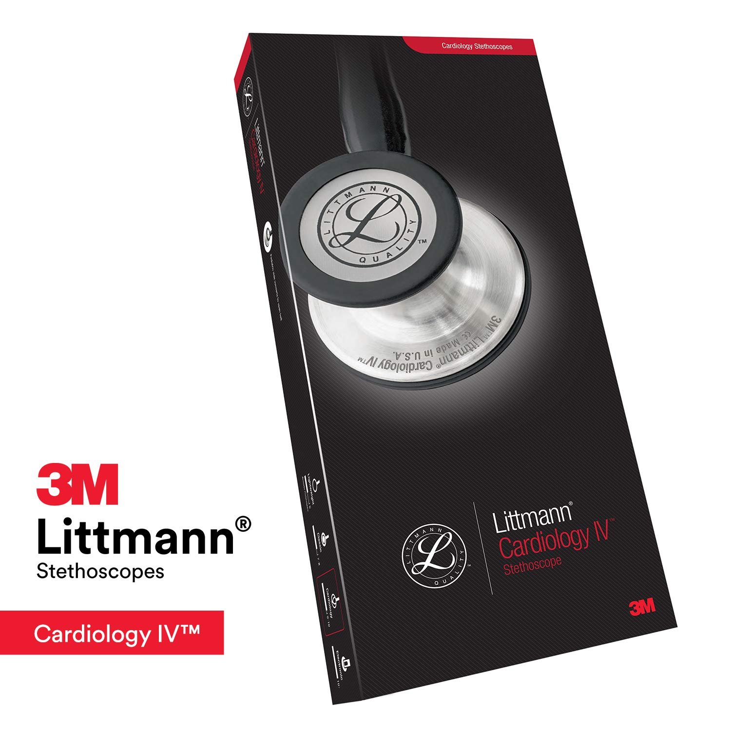3M™ Littmann® Cardiology IV™ – Burgundy tube & Mirror finish chest piece #6170 - Image 4