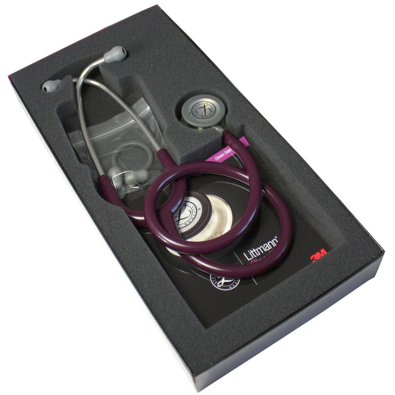3M™ Littmann® Classic III™ Stethoscopes , Plum / Purple Tube, Stainless-finish Chestpiece #5831 - Image 3