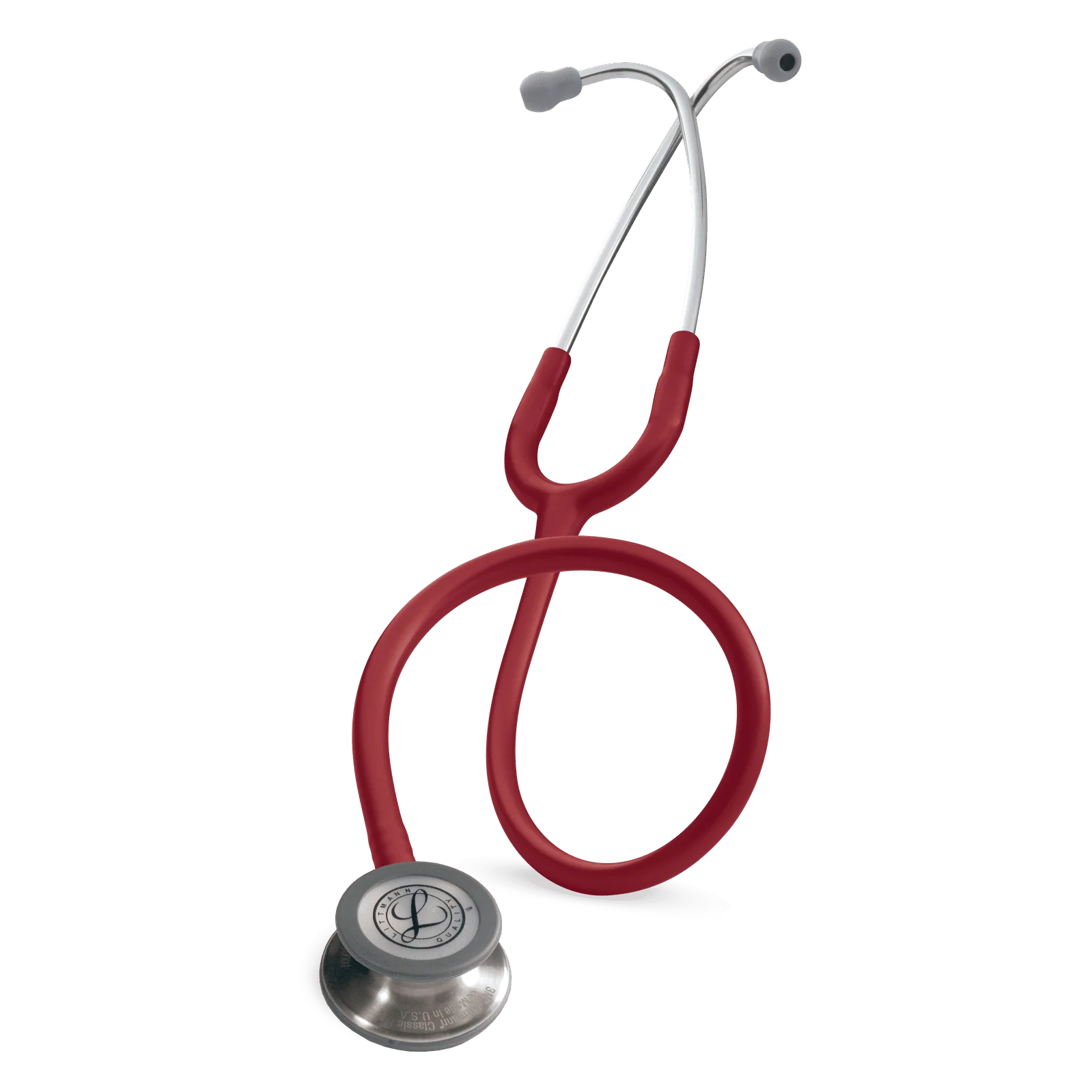 3M™ Littmann® Classic III™ Stethoscopes , Burgundy Tube, Stainless-finish Chestpiece #5627 - Image 2