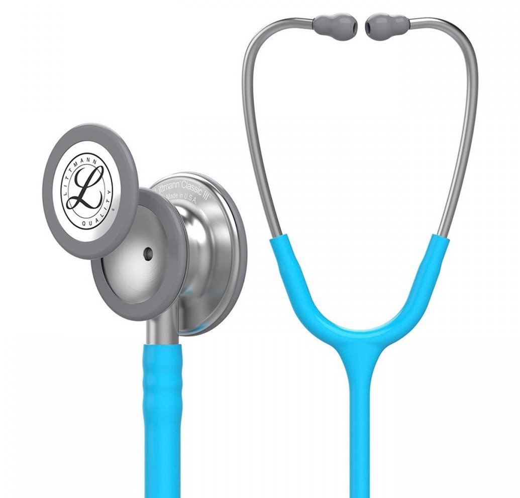 3M™ Littmann® Classic III™ Stethoscopes , Ceil/Baby Blue Tube, Stainless-finish Chestpiece #5630