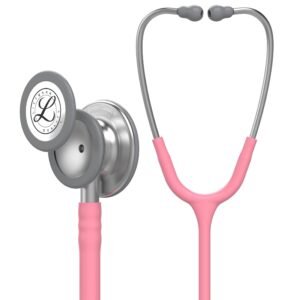 3M™ Littmann® Classic III™ Stethoscopes , Pink Tube, Stainless-finish Chestpiece #5633