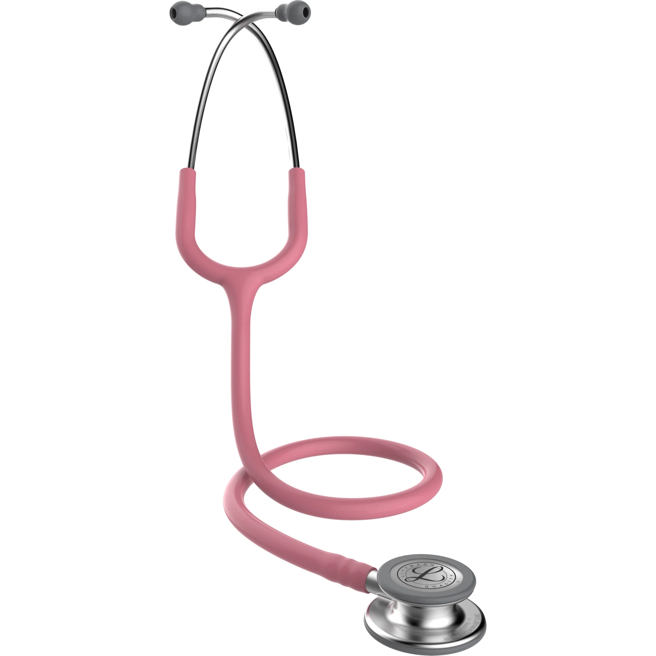 3M™ Littmann® Classic III™ Stethoscopes , Pink Tube, Stainless-finish Chestpiece #5633 - Image 2