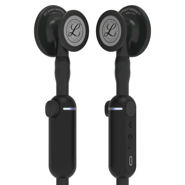 ⁦3M™ Littmann® CORE Digital – Black tube & Matte black chest piece #8480⁩ - الصورة ⁦2⁩