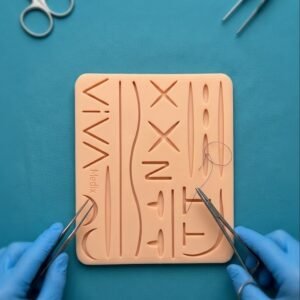 VivaMedix suturing pad top view with suture lines — VivaMedix Egypt