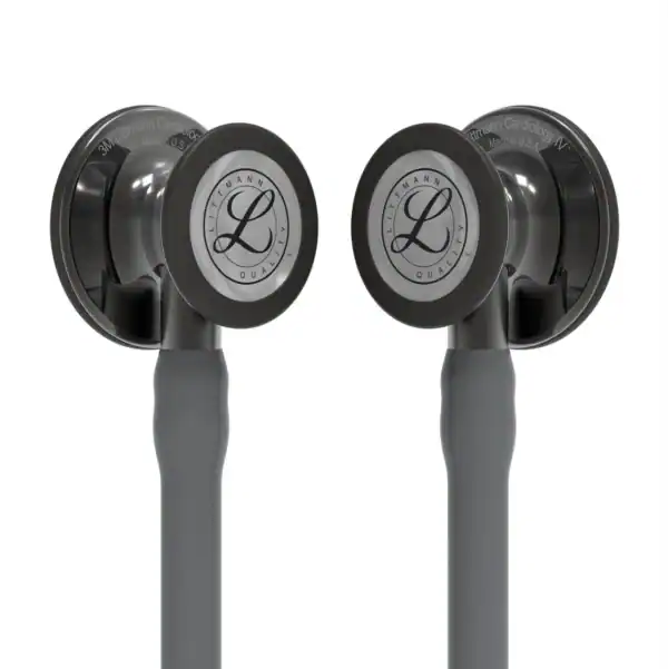 3M Littmann Cardiology IV gray tube dual earpieces view — VivaMedix Egypt