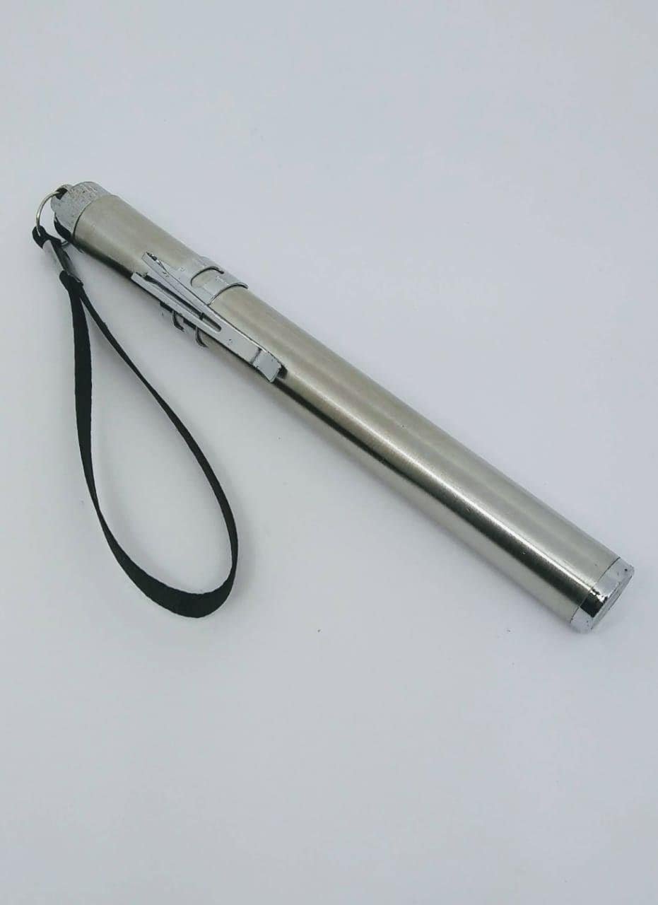 Stainless Steel Examination Torch – Reusable Medical LED Penlight